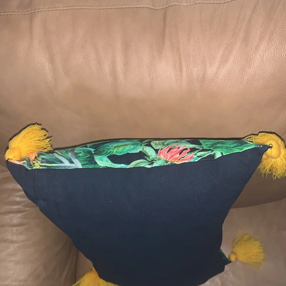 🇺🇸🎆 Pink Flamingos Tropical Throw Pillow NWT